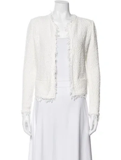 Pre-owned Iro Tweed Pattern Jacket W/ Tags In White