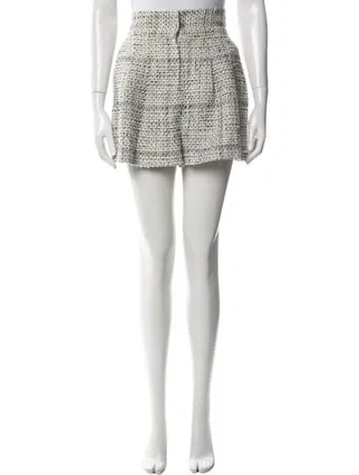 Pre-owned Iro Tweed Pattern Mini Shorts In Blue