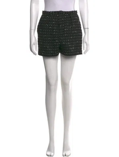 Pre-owned Iro Tweed Pattern Mini Shorts In Blue