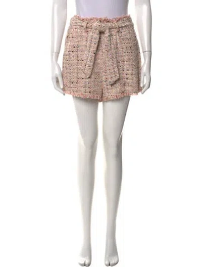 Pre-owned Iro Tweed Pattern Mini Shorts In Neutral