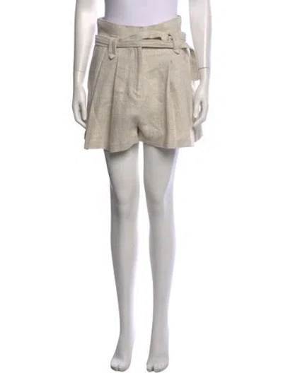 Pre-owned Iro Tweed Pattern Mini Shorts In Neutrals