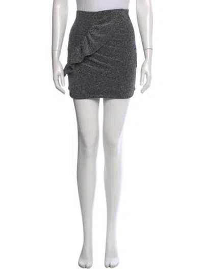 Pre-owned Iro Tweed Pattern Mini Skirt In Multi
