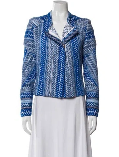Pre-owned Iro Tweed Printed Evening Jacket In Multi