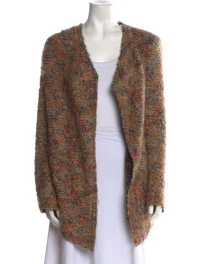 Pre-owned Iro Tweed Printed Sweater In Neutral