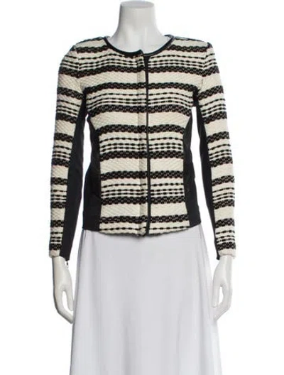 Pre-owned Iro Tweed Striped Evening Jacket In Neutral