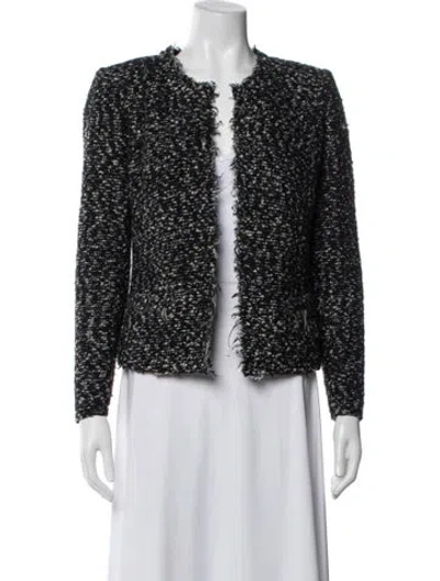 Pre-owned Iro Tweed Tweed Pattern Jacket In Black