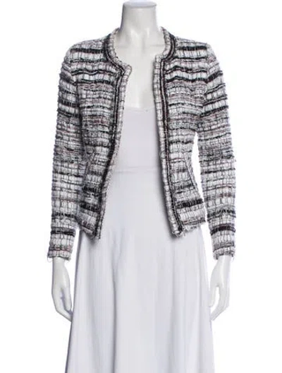 Pre-owned Iro Tweed Tweed Pattern Jacket In White