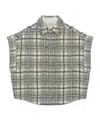 Iro Tweed Vest In Gray
