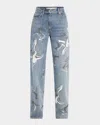 Iro Ulya Printed Jeans In Blue