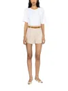 Iro Umae Pleat Detail Shirt In White In White