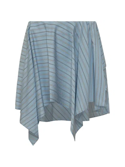Iro Utalia Striped Skirt In Blue