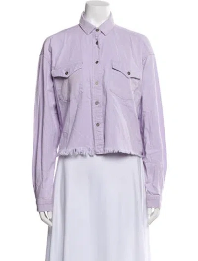 Pre-owned Iro Utility Jacket In Purple