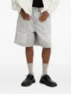 Iro Utility-pockets Denim Shorts In Gray