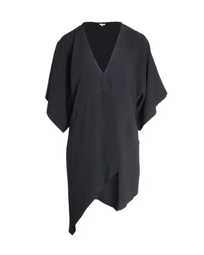 Iro V-neck Asymmetrical Dress In Black Acetate