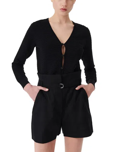 Iro V-neck Cardigan In Black