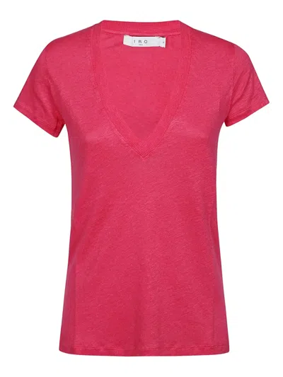 IRO V-NECK LINEN T-SHIRT