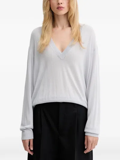 Iro V-neck Sweater In Gray