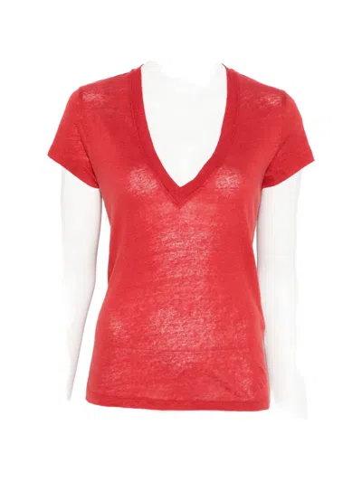 Iro V-neck T-shirt In Red