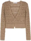 IRO IRO V-NECKED CROPPED CARDIGAN