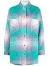 Iro Valaria Plaid Overshirt In Purple