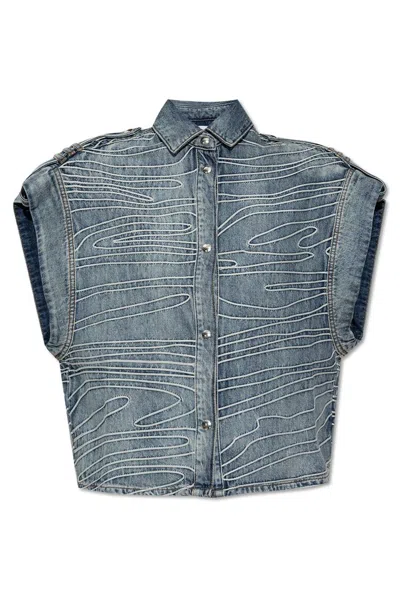 Iro Valentina Overshirt In Blue