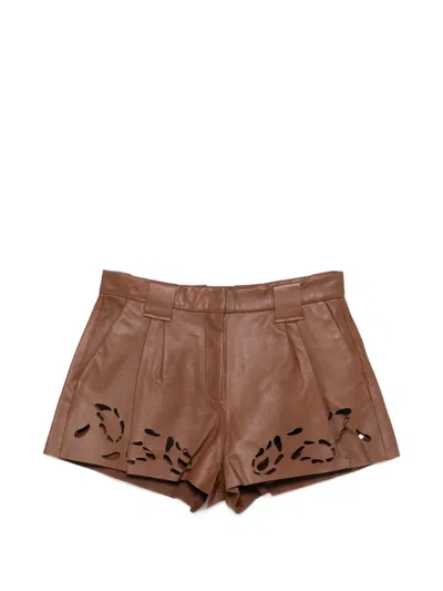 Iro Valvidia Cut-out-design Shorts In Brown