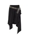 Iro Vanopia Stud-embellished Mini Skirt In Black