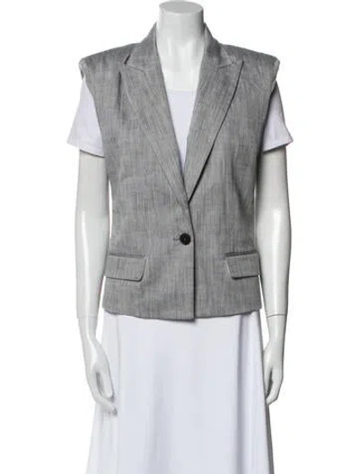 Pre-owned Iro Vest In Blue