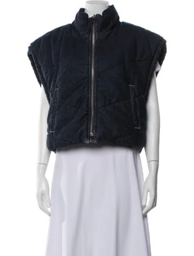Pre-owned Iro Vest In Blue