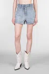 Iro Viny Shorts In Blue Cotton In Blue