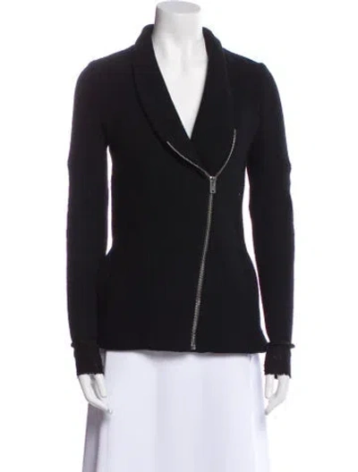 Pre-owned Iro Virgin Wool Biker Jacket In Black
