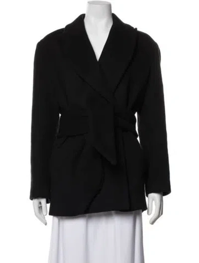 Pre-owned Iro Virgin Wool Coat In Black