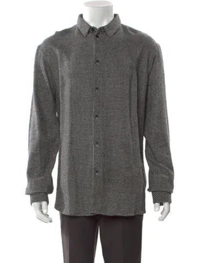 Pre-owned Iro Virgin Wool Houndstooth Print Shirt W/ Tags In Multi