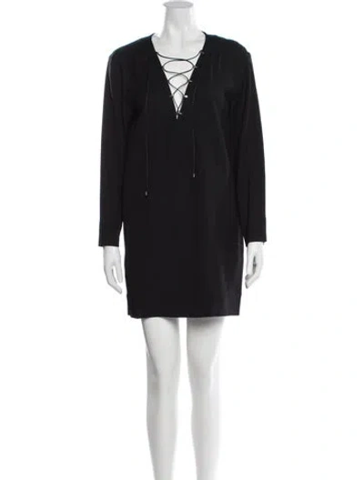 Pre-owned Iro Virgin Wool Mini Dress In Gray