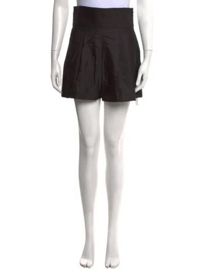 Pre-owned Iro Virgin Wool Mini Shorts In Black