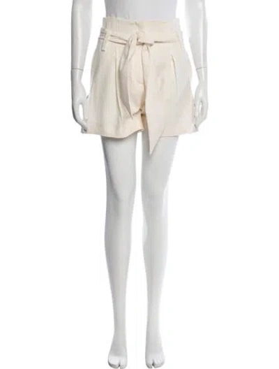 Pre-owned Iro Virgin Wool Mini Shorts In Neutrals