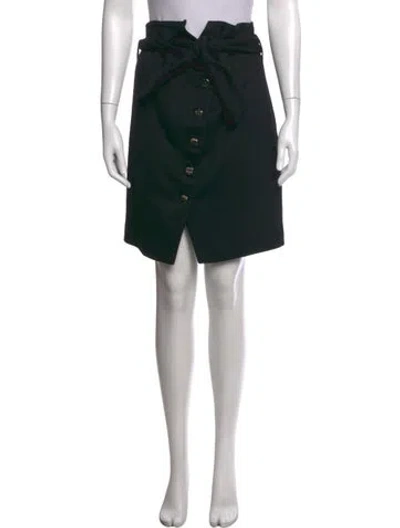 Pre-owned Iro Virgin Wool Mini Skirt In Black