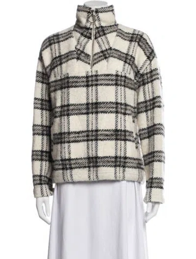Pre-owned Iro Virgin Wool Plaid Print Jacket In Neutrals