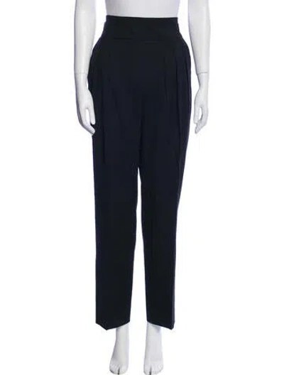 Pre-owned Iro Virgin Wool Skinny Leg Pants In Black