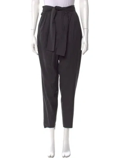 Pre-owned Iro Virgin Wool Skinny Leg Pants In Gray