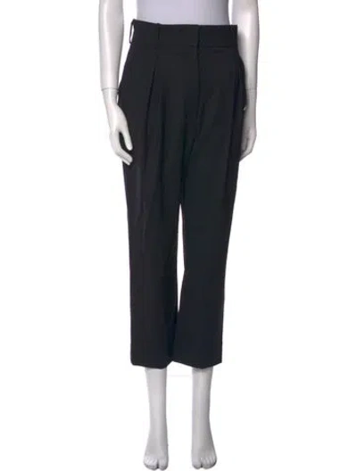 Pre-owned Iro Virgin Wool Straight Leg Pants In Black