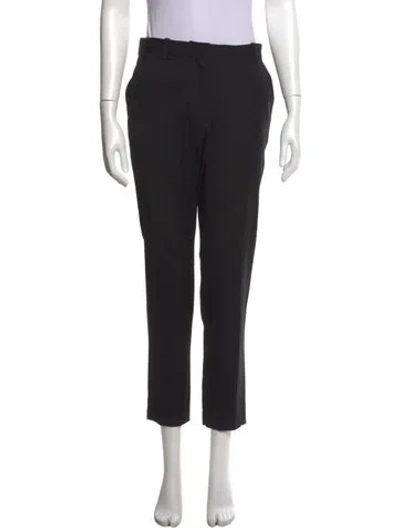 Pre-owned Iro Virgin Wool Straight Leg Pants In Black
