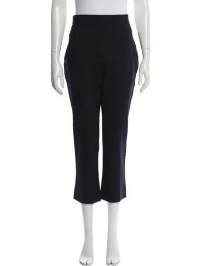 Pre-owned Iro Virgin Wool Straight Leg Pants In Black