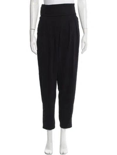 Pre-owned Iro Virgin Wool Straight Leg Pants In Black
