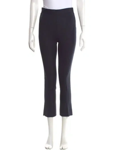 Pre-owned Iro Virgin Wool Straight Leg Pants In Blue