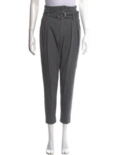 Pre-owned Iro Virgin Wool Straight Leg Pants In Gray