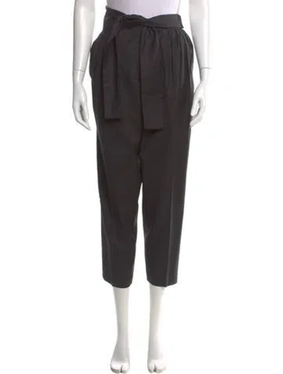 Pre-owned Iro Virgin Wool Straight Leg Pants In Gray