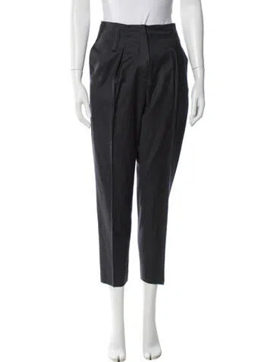 Pre-owned Iro Virgin Wool Straight Leg Pants In Gray