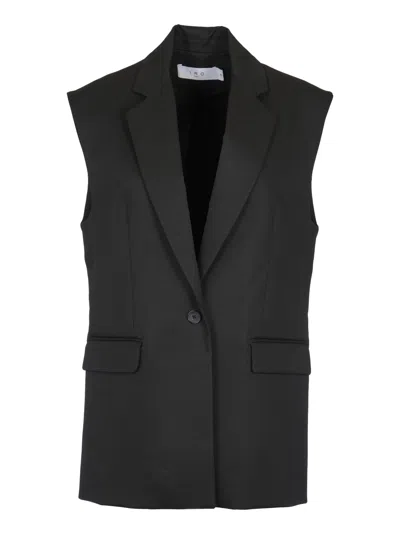 Iro Viria Buttoned Vest In Black
