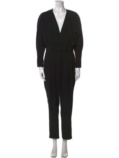 Pre-owned Iro V-neck Jumpsuit In Black